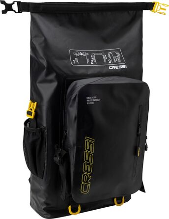Рюкзак Cressi Premium Backpack/Dry Venom Dry 30L - чорний, унісекс, водонепроникний