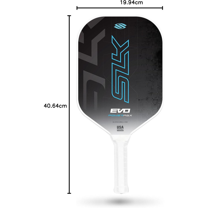 SLK Evo Power Hybrid: ракетка для піклболу, гібрид скловолокна та карбону 2024 | Потужна, синя
