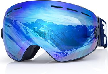 Снігові окуляри EXP VISION для чоловіків та молоді, захист 100% UV400, антизапітніння, знімається лінза, сноуборд/лижі