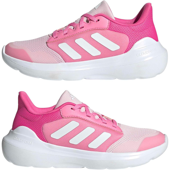 Дитячі кросівки Adidas TENSAUR Run 3.0 для дівчаток та хлопчиків (39 1/3 EU), рожевий, білий, фіолетовий