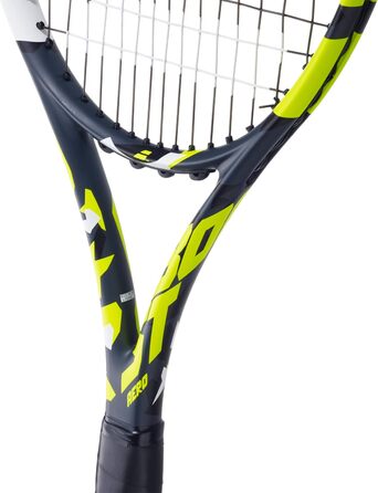 Тенісна ракетка Babolat Boost Aero для дорослих, легка, графітова, сіро-жовта, для жінок і чоловіків, вже з натягнутими струнами, розмір рукоятки 1