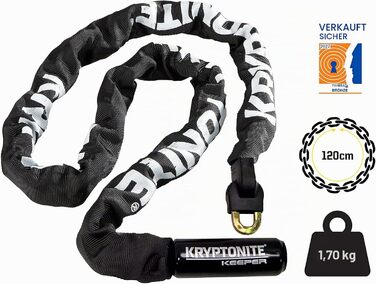 Ланцюговий замок для велосипеда Kryptonite Keeper 712, інтегрований, 120 см