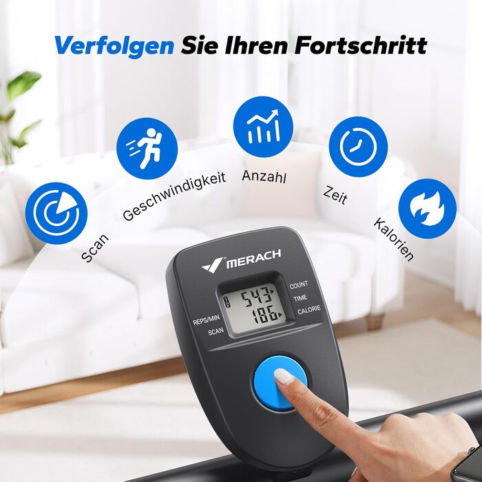 MERACH Stair Stepper Pro: кардіо-тренажер для дому з регулюванням навантаження, складаний вертикальний степер, фітнес-обладнання (2499B1)