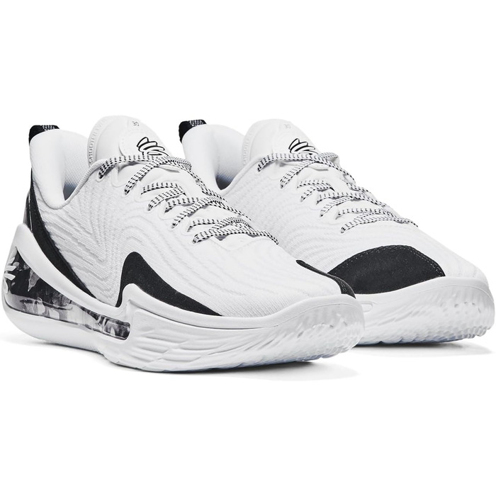 Баскетбольні кросівки Under Armour Curry 12 EXTL для чоловіків, сірі, чорні, білі (7.5, білий/чорний)