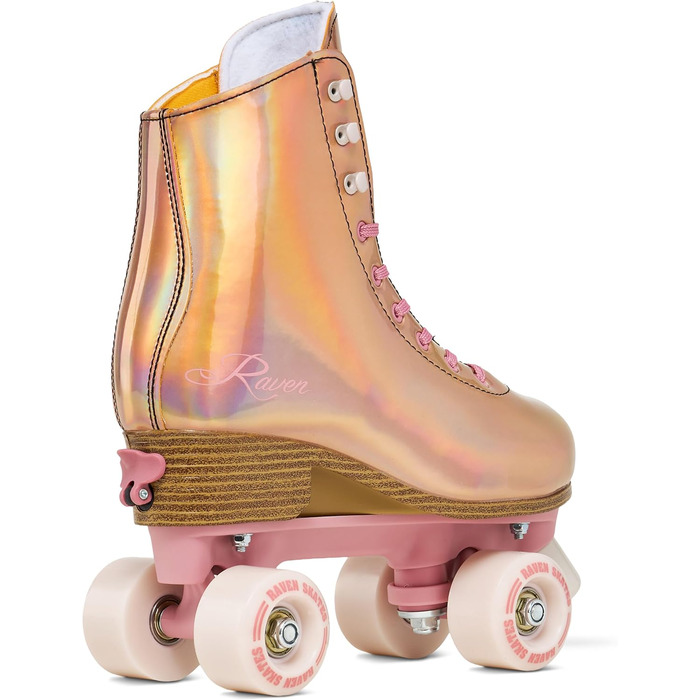 Роликові ковзани RAVEN для дітей та дорослих, регульовані (35-38, Holo Coral)