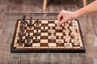 Шахи дерев'яні Square 40x40 см – комплект шахова дошка та фігури для гри, спортивний набір
