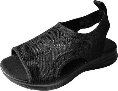 Ортопедичні сандалії жіночі літні, зручні, миючіся, слінгбек, спортивні сандалії з м'якою устілкою, для активного відпочинку, трекінгу, повсякденного носіння, розмір 37-43 (C03 Чорний, 40 EU)