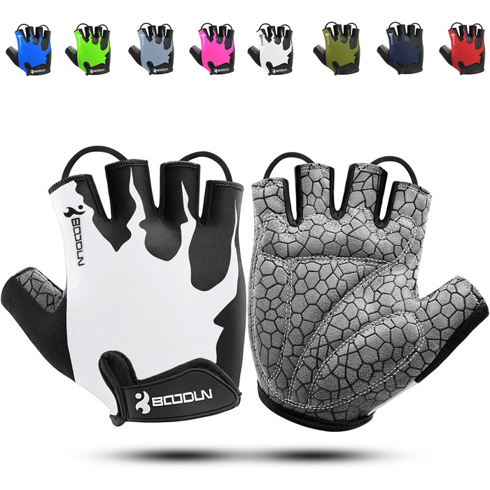 Велосипедні рукавички чоловічі літні напівпальцеві MTB, рукавички для гірського велосипеда/шосе, велосипедні рукавички для відпочинку чоловічі та жіночі, дихаючі, неслизькі, амортизуючі, білі XXL