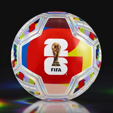 Офіційний ліцензований футбольний м'яч Hy-Pro FWC26 №5 для тренувань – ЧС-2026, дизайн трофею та країн-господарів, подарунок для хлопчиків