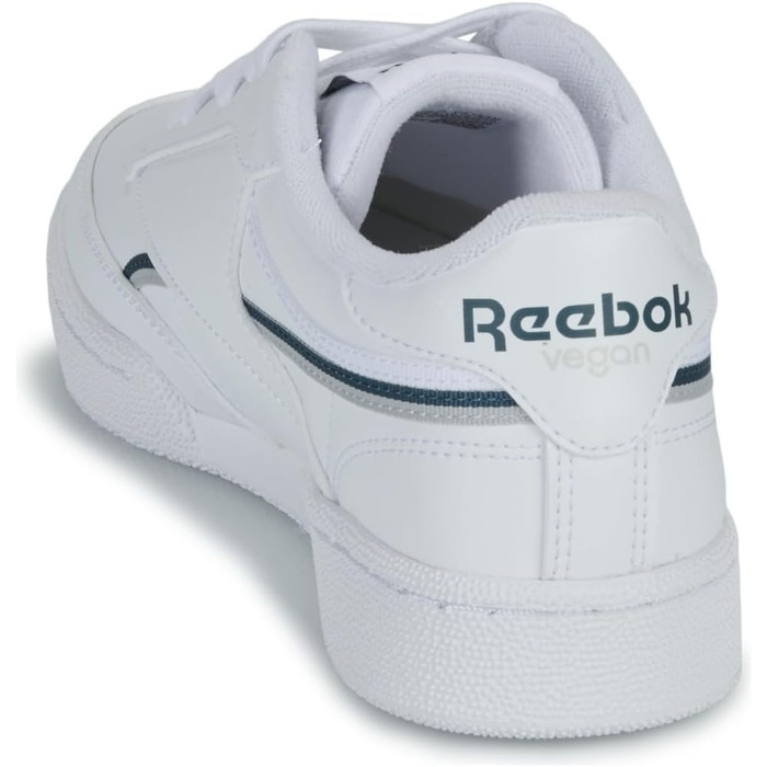 Кросівки Reebok Club C 85 Vegan для чоловіків, білі з синіми деталями, розмір 37.5 EU