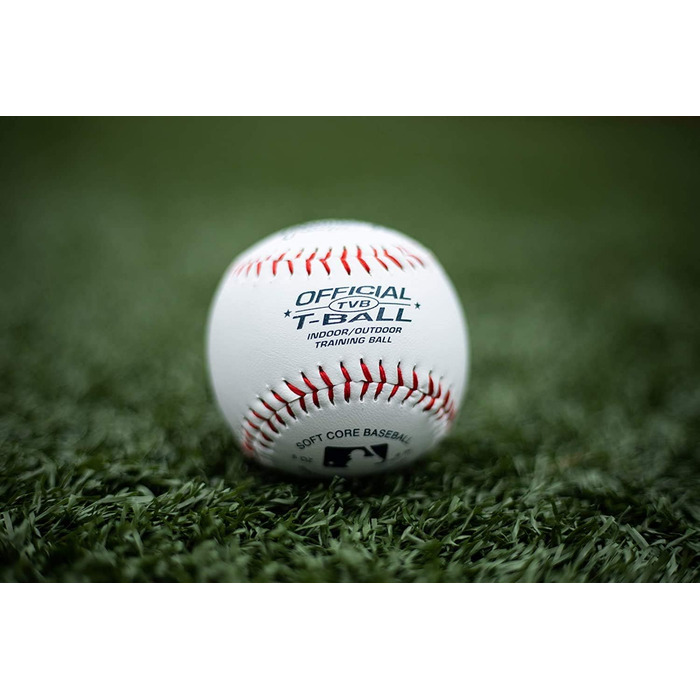 М'ячі для бейсболу Rawlings Youth T-Ball (3 шт) білі, офіційний розмір