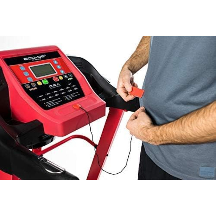 ECODE® Складне бігове полотно з амортизаторами DSA, Bluetooth та LCD-дисплеєм - бігове полотно для ходьби та бігу з 12 програмами