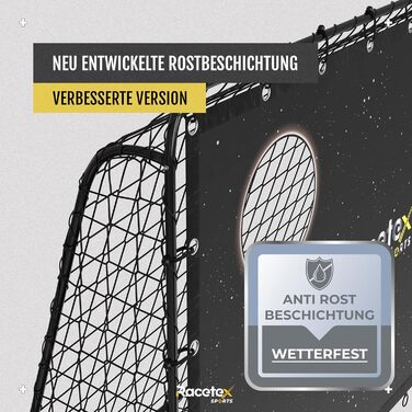 Футбол ворота Racetex Galaxy дитячі та дорослі з антикорозійним покриттям та анкерами для кріплення