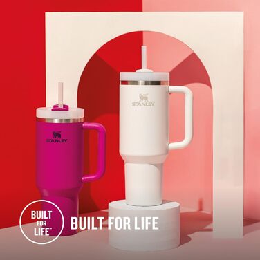 Термокружка Stanley Quencher H2.0 Flowstate 1.2 л з трубочкою, нержавіюча сталь, термос-пляшка, зберігає холод до 48 годин, без BPA, підходить для миття в посудомийній машині