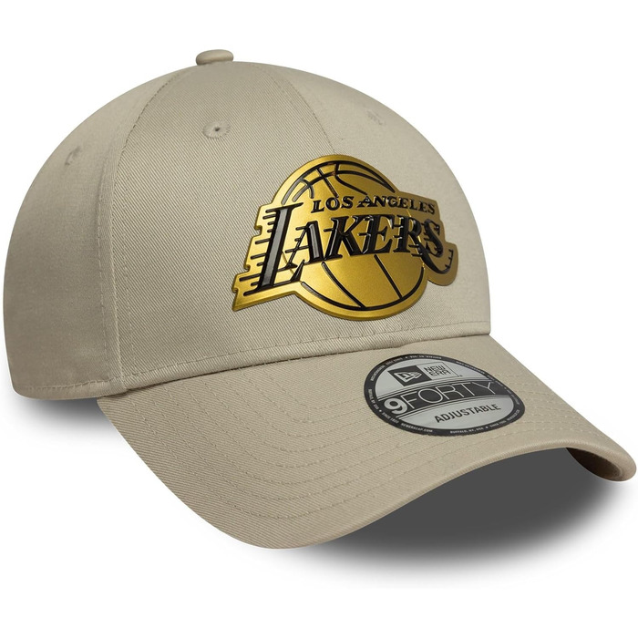 Кепка New Era 9Forty Snapback Los Angeles Lakers — Регульована бейсболка з вигнутим візерунком, MLB/NBA, один розмір