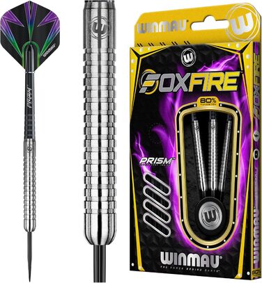 Дротики Winmau Foxfire Profi Wolfram Steeltip з наконечниками, набір з оперенням і стрижнями