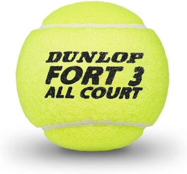 Тенісні м'ячі Dunlop Fort All Court, 9 штук (3x3), універсальні