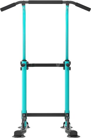 AuraCraft Power Tower з турніком, силовий тренажер, регульована висота 169-210 см (Чорний+Синій, 74x81 см)