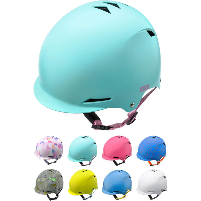 Дитячий шолом meteor® для BMX, самокатів та велосипедів – безпечний шолом для дітей, роликів, інлайнерів, скейтборду, гірського велосипеда
