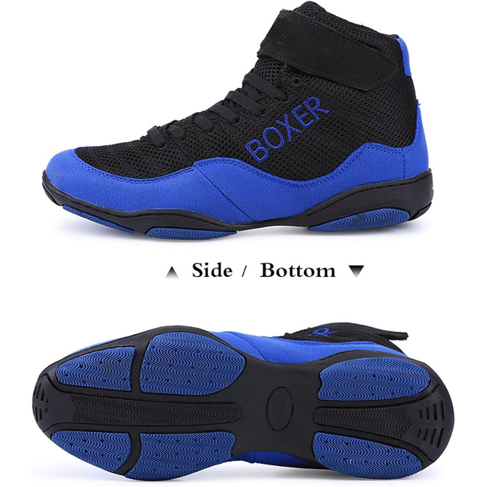 Дитячі боксерські кросівки для занять спортом, Unisex, Gummisohle, легкі, для чоловіків та жінок, синій (41 EU)