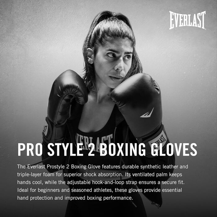 Боксерські рукавички Everlast Prostyle 2 (14oz) + Праці + Подушка для відпрацювання ударів - Комплект для боксу