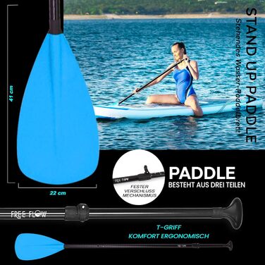 Надувна SUP-дошка SereneLife з повним комплектом аксесуарів, антиковзке покриття, весло, насос, сумка, для дітей та дорослих