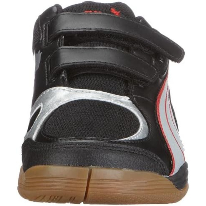 Дитячі спортивні кросівки PUMA Vellum II V Jr, Unisex, Indoor, 28 EU, Чорний/Сріблястий/Червоний