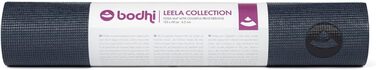 Йога мат Bodhi Leela Collection | Нековзна спортивна мат | Безпечна та миюча мат | PVC мат для йоги, пілатесу та гімнастики Yantra/Alignment, темно-синій