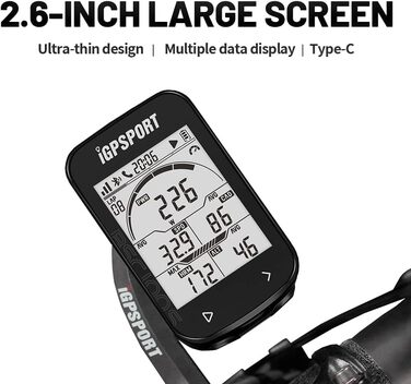 Велокомп'ютер GPS iGPSPORT BSC100S, 2,6