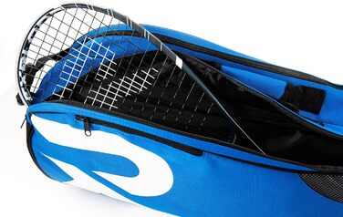 Сумка для тенісу Raquex Schlägertasche Blau/Schwarz/Magenta для 6 ракеток + аксесуари + взуття