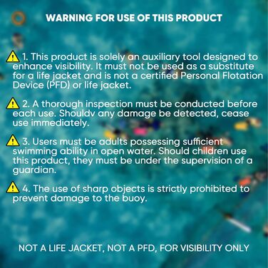 WholeFire 20L Плавуча Сумка для Спорядження, Водонепроникна, Надувна, для Водних Видів Спорту: Плавання, Триатлон, Каякінг, Снорклінг, Помаранчевий