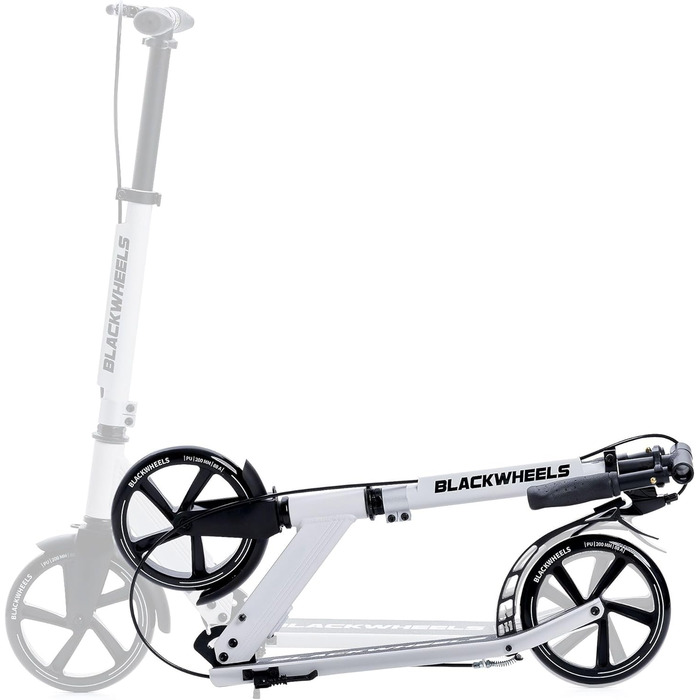 Самокат Blackwheels Orio Cityroller 200мм, складаний, білий - алюмінієвий, з регулюванням висоти, ABEC 7, для підлітків та дорослих