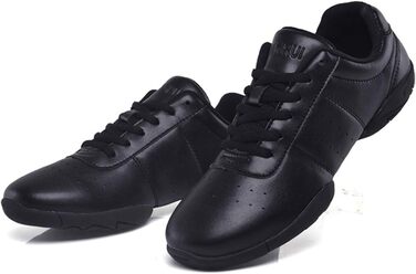 Жіночі дитячі шкарпетки для занять спортом, аеробікою, чеерлідингом та танцями, білі (48 EU, чорний)