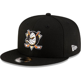Кепка New Era NHL Eishockey Cap для вболівальників Anaheim Ducks, регульована, 9Fifty, Snapback, логотип команди, прямий козирок