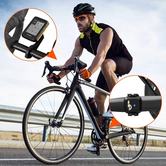 Велокомп'ютер COOSPO BC200 GPS Bluetooth 5.0 ANT+ з LCD екраном 2.4