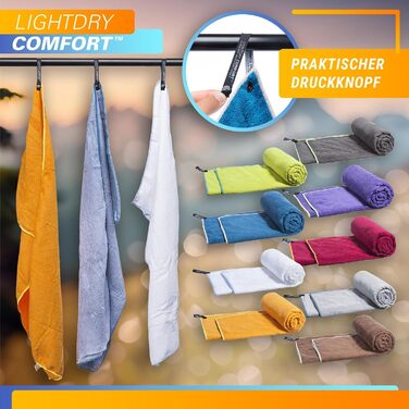 Спортивне рушник LightDry® Original з мікрофібри - для подорожей, басейну та фітнесу. Швидковисихаюче, антибактеріальне рушник (60x30 см, Petrol)
