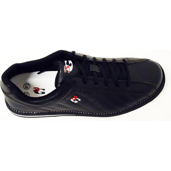 Боулінг-шльопанці 3G Kicks для жінок та чоловіків, правші та лівші, 7 кольорів, розмір 36-48, EU 39, чорний