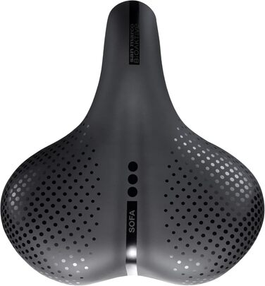 Сідло для міського велосипеда Selle San Marco City Sofa L1, м'яке, зручне, чорне