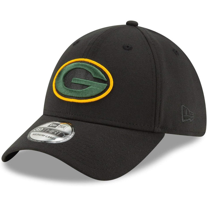 Кепка New Era 39Thirty Stretch-Fit NFL Green Bay Packers - Elements 2.0, чорний (S-M)