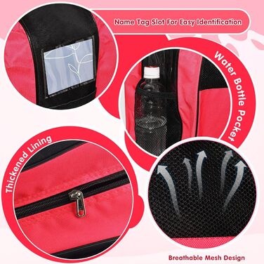 Сумка для роликових ковзанів, роликових ковзанів, ковзанів для льоду, сумка для ковзанів, червона, для жінок та чоловіків