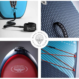 Надувний SUP Борд Movino Garda Allround 10'10' (330x81x15см) 2в1 з аксесуарами для веслування