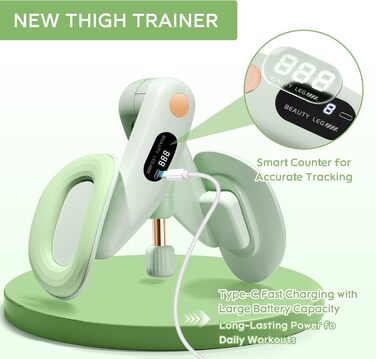 Тренування тазового дна для жінок: пристрій для зміцнення м'язів, регулювання ваги 7-16 кг, фітнес для дому, зелений