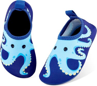 Дитячі шльопанці для плавання та басейну: антиковзкі, швидковисихаючі, для дівчаток та хлопчиків (22/23 EU, Navy Blue)