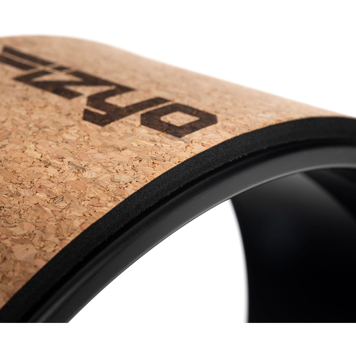 Колесо для йоги Fizyo Yoga Wheel – для розтяжки спини та полегшення болю – стабільне, неслизьке, 32 см (коричневе, натуральний корк)