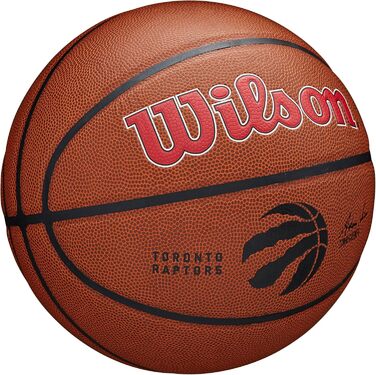 Баскетбольний м'яч Wilson NBA Team Alliance Toronto Raptors, розмір 7 (29,5 дюйма)