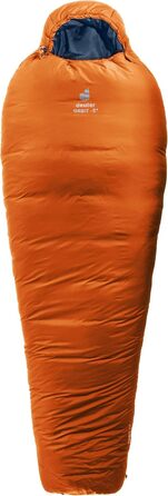 Спальний мішок Deuter Orbit -5° EL (Extra Long) - Колір Chestnut-Ink, ліва блискавка