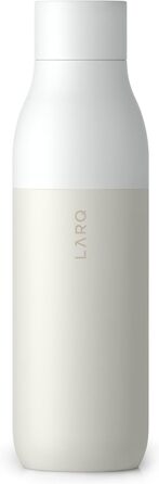 Термобутилка LARQ Twist Top 740 мл, ізольована, нержавіюча сталь, BPA-free, для води, для офісу, подорожей і кемпінгу, зберігає тепло і холод, Granite White