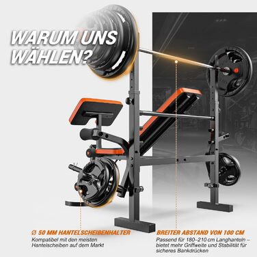 Регульована лава для тренажерів XDDIAS 6-в-1: жимовая, для присідань, з пулом для згинання рук та тренажером для ніг. Макс. вага: 350 кг. Оновлена версія