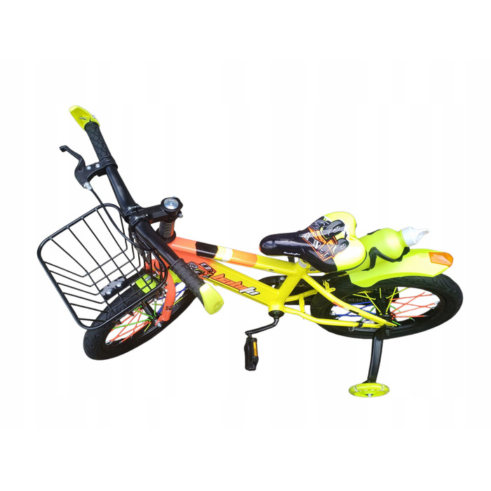 Дитячий велосипед 16 дюймів для хлопчика з кошиком, синій