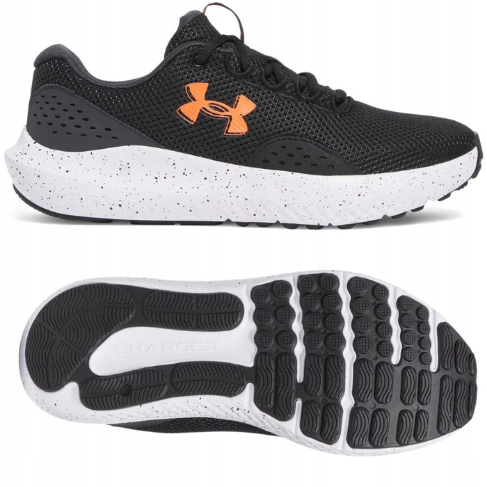 Чоловічі бігові кросівки Under Armour UA Charged Surge 4 — чорні